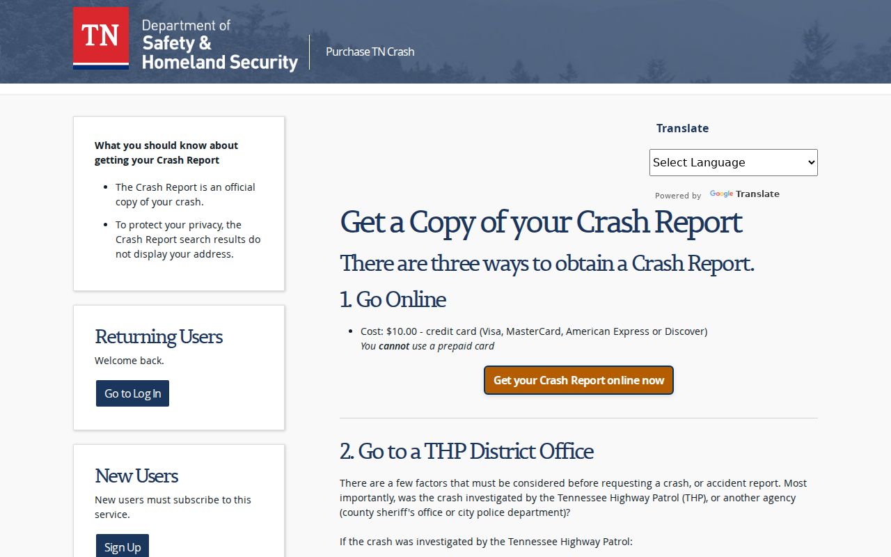 Tennessee crash report route related to Montgomery County arrest agency records