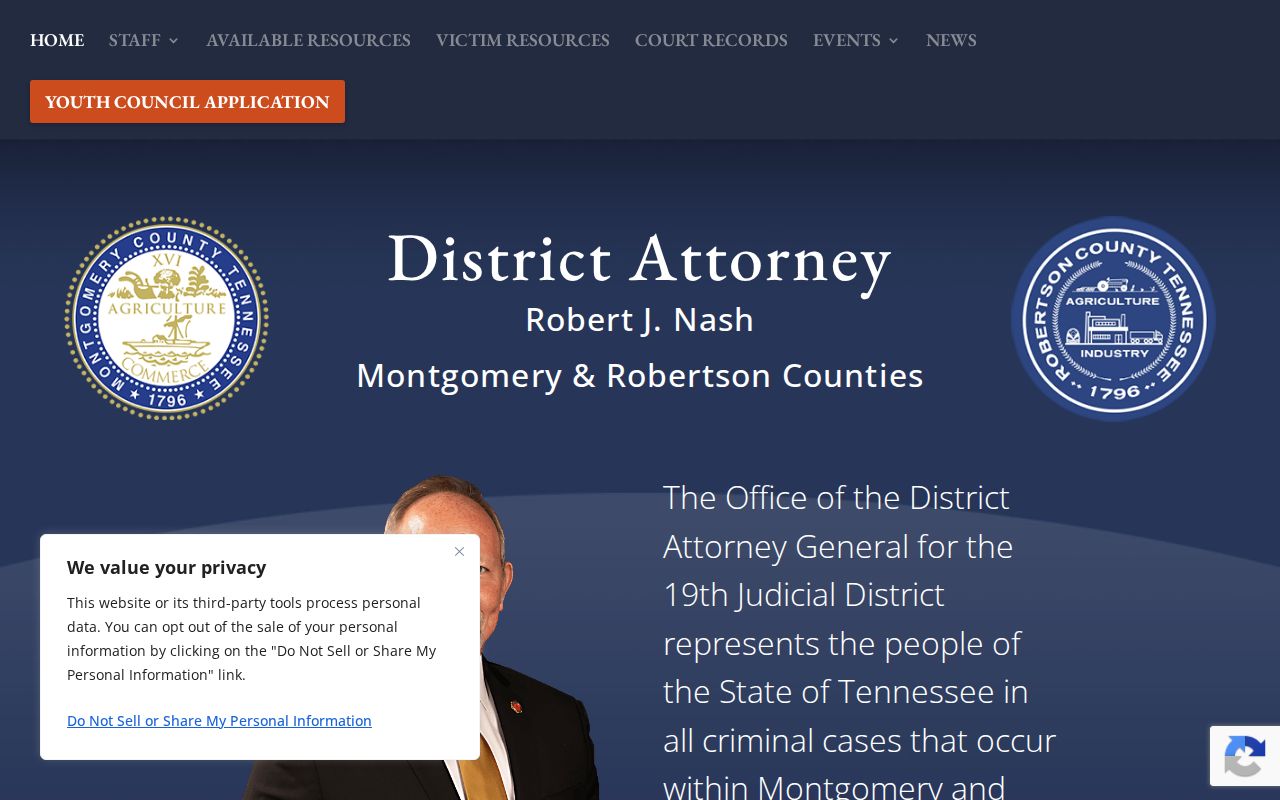 Montgomery County criminal history district attorney office